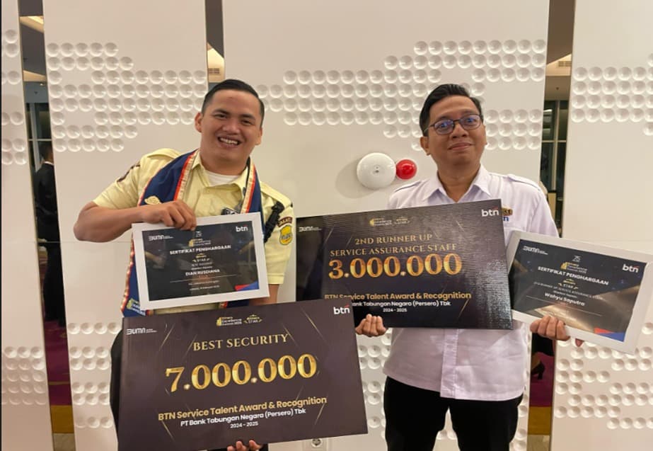 Kebanggaan BKP: Raih Best Security & Service Talent Award di BTN Service Talent Award